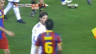 Sergio Ramos Punches Puyol And Xavi (11-29-10) HD