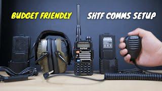 A Budget Friendly Tactical SHTF Comms Setup  (BAOFENG Radio, PTT Mic, Headset and Batteries)