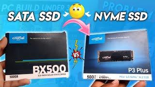 SATA SSD vs NVMe M.2 SSD कौन है बढ़िया! SSD Speed & Boot Test Win11|| BX500 vs P3 Plus || Trimo Gyan