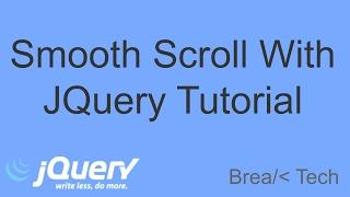 Smooth Scroll Tutorial Using jQuery