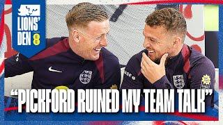 Pickford & Trippier Chat Funny Team Talks & Bongo Bingo  | Ep.1 | Lions' Den Connected By EE