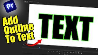 Outline Text in Premiere Pro! | Tutorial