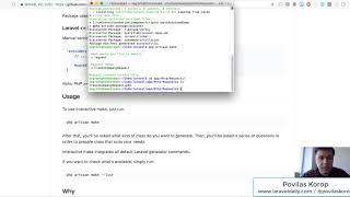 Quick Demo: Laravel Make Interactive Package