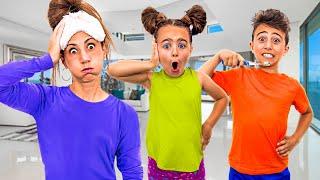 DeeDee Crazy Morning Routine | Funny Video For Kids