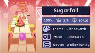 Rolling Sky Co-Creation Level 33 Sugarfall All Gems and Crowns []