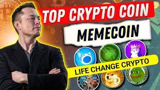 Top 5 Crypto MemeCoin Under 0.1 ₹ | Best Crypto to Buy Now | ONE MEME Coin can Change your Life!