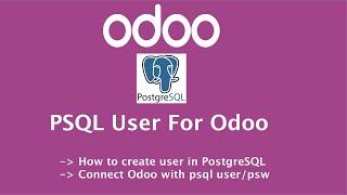 Setup Odoo in local system Postgres ownership with Odoo