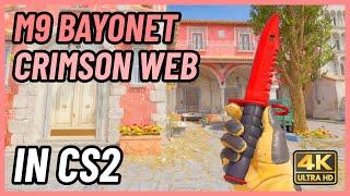  CS2 M9 Bayonet Crimson Web | CS2 Knife In-Game Showcase [4K]