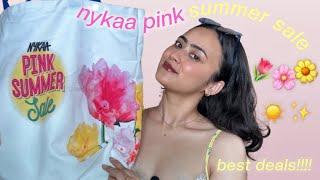 *BEST 35* NYKAA PINK SUMMER SALE RECOMMENDATIONS 2024 + What’s my Nykaa summer sale bag 