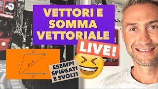 LEZIONE DI FISICA! vettori, somma di vettori, somma vettori, somma vettoriale