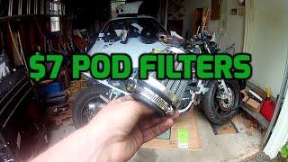 1986 Ninja 600 Streetfighter - Pod Filters - Part 11