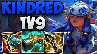 CHALLENGER JUNGLER 1V9 CARRY WITH KINDRED! | CHALLENGER KINDRED JUNGLE GAMEPLAY | Patch 14.11 S14