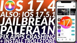 Palera1n Jailbreak iOS 17.4/17.5 + Install Trollstore 2 | Palen1x Beta 9.1 | iOS 17.4/17.5 Jailbreak