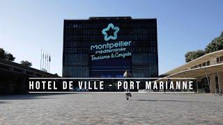 Montpellier : Hôtel de ville et quartier Port Marianne