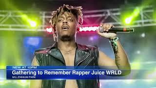 Juice WRLD funeral held, fans hold memorial at the Bean
