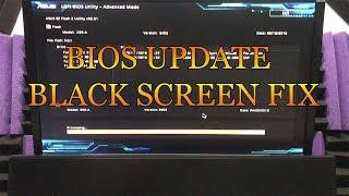 ASUS MOTHERBOARD BIOS UPDATE BLACK SCREEN!! FIX!! -How to Fix It