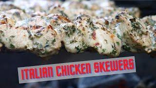 Italian Chicken Skewers bbq