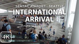 International Arrival at Sea-Tac Airport Walking Tour | Seattle, WA Washington