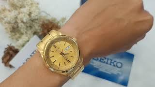 Seiko 5 Automatic Gold Dial Gold Stainless Steel