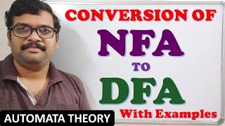 CONVERSION OF NFA TO DFA WITH EXAMPLES IN AUTOMATA THEORY || NFA TO DFA CONVERSION || TOC