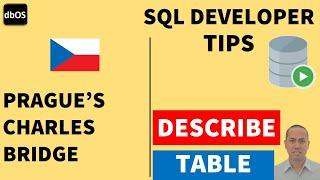 Describe table in SQL Developer | Charles Bridge in Prague