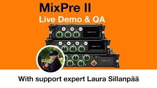 MixPre II Livestream: Production Sound Basics