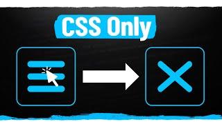 How To Build An Animated Hamburger Menu With Only CSS
