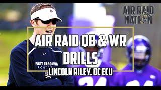 Lincoln Riley QB/WR DRILLS (ECU) for the Air Raid Offense