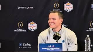 Boise State coach Spencer Danielson Fiesta Bowl Media Day Press Conference