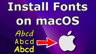 How to install Fonts on Mac OS