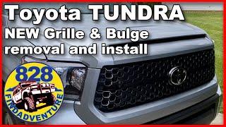 Toyota Tundra Grille and Bulge removal and install