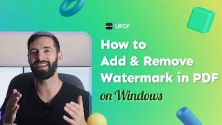 How to Add and Remove Watermark in PDF on Windows | UPDF