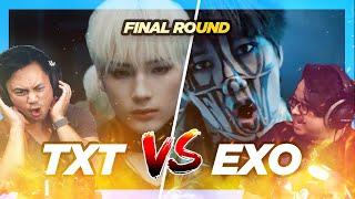 Final Round: EXO 'MAMA' vs TXT 'Frost' Official MV Reaction & Review. Banger vs Banger.