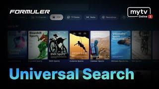 MYTVOnline 3 : Universal Search