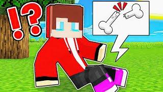 JJ BROKE His LEG in Minecraft Challenge - Maizen JJ and Mikey