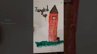 #rapunzel #littleart #watercolor #trending #youtubeshorts 