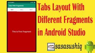 Tab Layout With Different Fragments in Android | Android App Development video#35