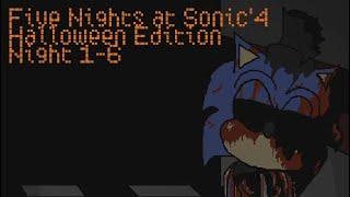 Five Nights at Sonic's 4 Halloween Edition | Night 1-6