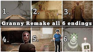 Granny Remake all 6 endings