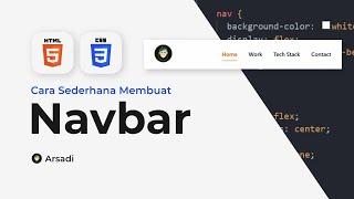 Cara Membuat Navbar Sederhana - HTML CSS