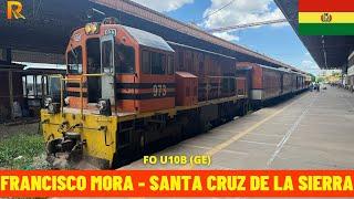 Cab Ride Francisco Mora - Santa Cruz (Santa Cruz–Yacuíba Railway, Bolivia) train driver's view 4K