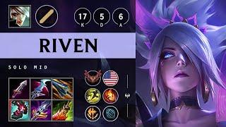 Riven Mid vs Yasuo - NA Grandmaster Patch 25.05