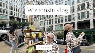 WISCONSIN VLOG | Shopping at Anthropologie, Food Market in Milwaukee and more!