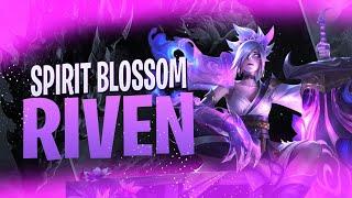 NEW SPIRIT BLOSSOM RIVEN IS THE BEST SKIN EVER FULL GAMEPLAY SEASON 10 -- League of Legends