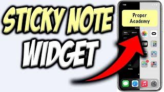 How To Add a Sticky Note Widget on iOS 14| Sticky Note Widgets on iPhone | 2020