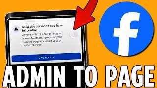 How to Add Admin on Facebook Page (2024)