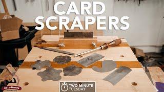 Card/Cabinet Scrapers for Woodworking - Two Minute Tuesday