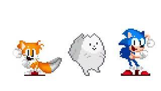Sonic and Tails dancing meme 1h em cachorrês
