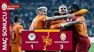 ŞAMPİYON GALATASARAY! Konyaspor 1-3 Galatasaray l MAÇ ÖZETİ