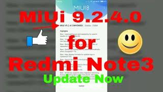 Miui 9 2 4 0 released for Redmi Note 3, Good News! and One Bad News!  [hindi]